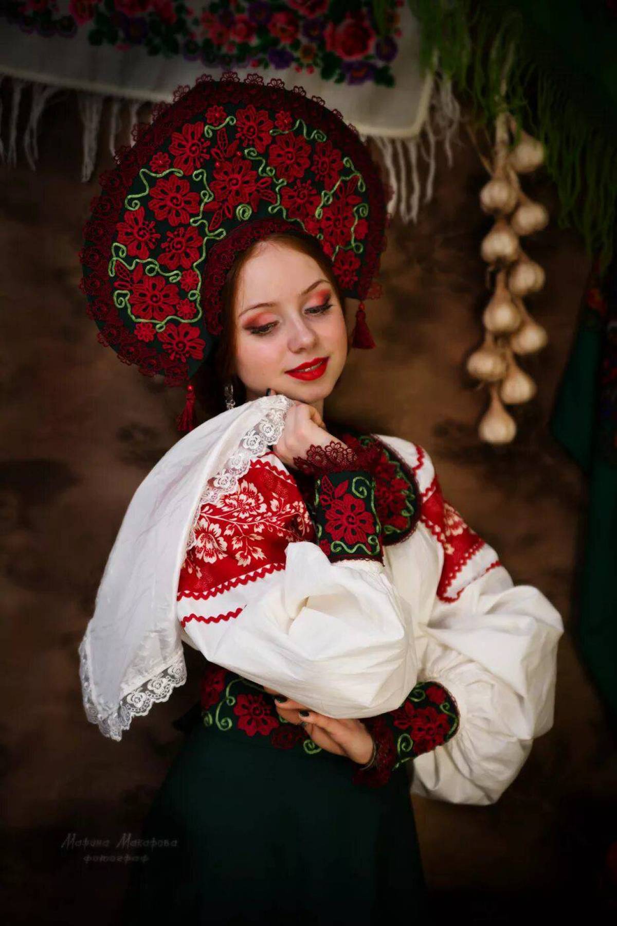 Women in Slavic costumes underwear in Guntur
