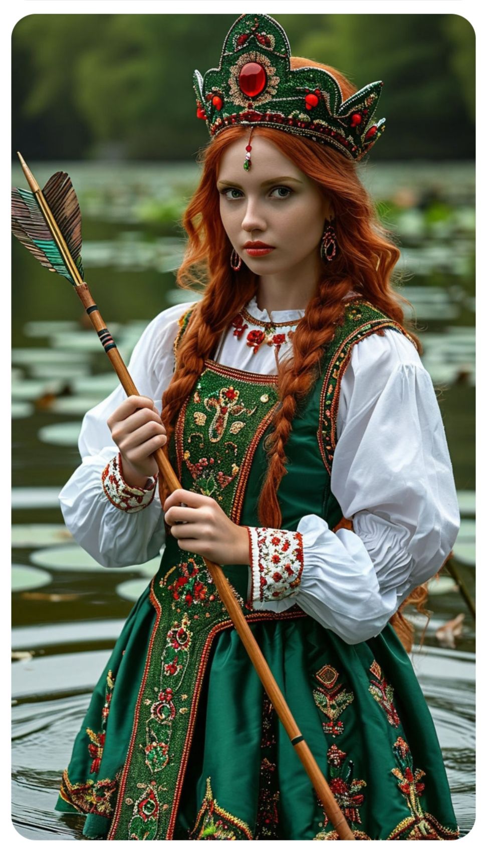 Nude girl Girls in Slavic costumes in Guntur
